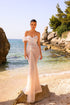 Allison - Pearlescent Ruffle Elegance Gown