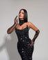 Black Sequin Couture Gown