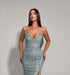 Ice Blue Sequin Gown