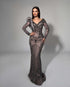 Silver Majesty Beaded Gown