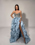Crystal Cloud Ruffled Ball Gown