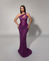Violet Mystique One-Shoulder Gown