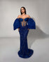 Royal Blue Statement Sleeve Gown