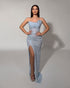 Frosted Slit Gown