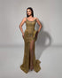 Olive Opulence Beaded Gown