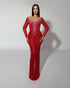 Scarlet Illusion Gown