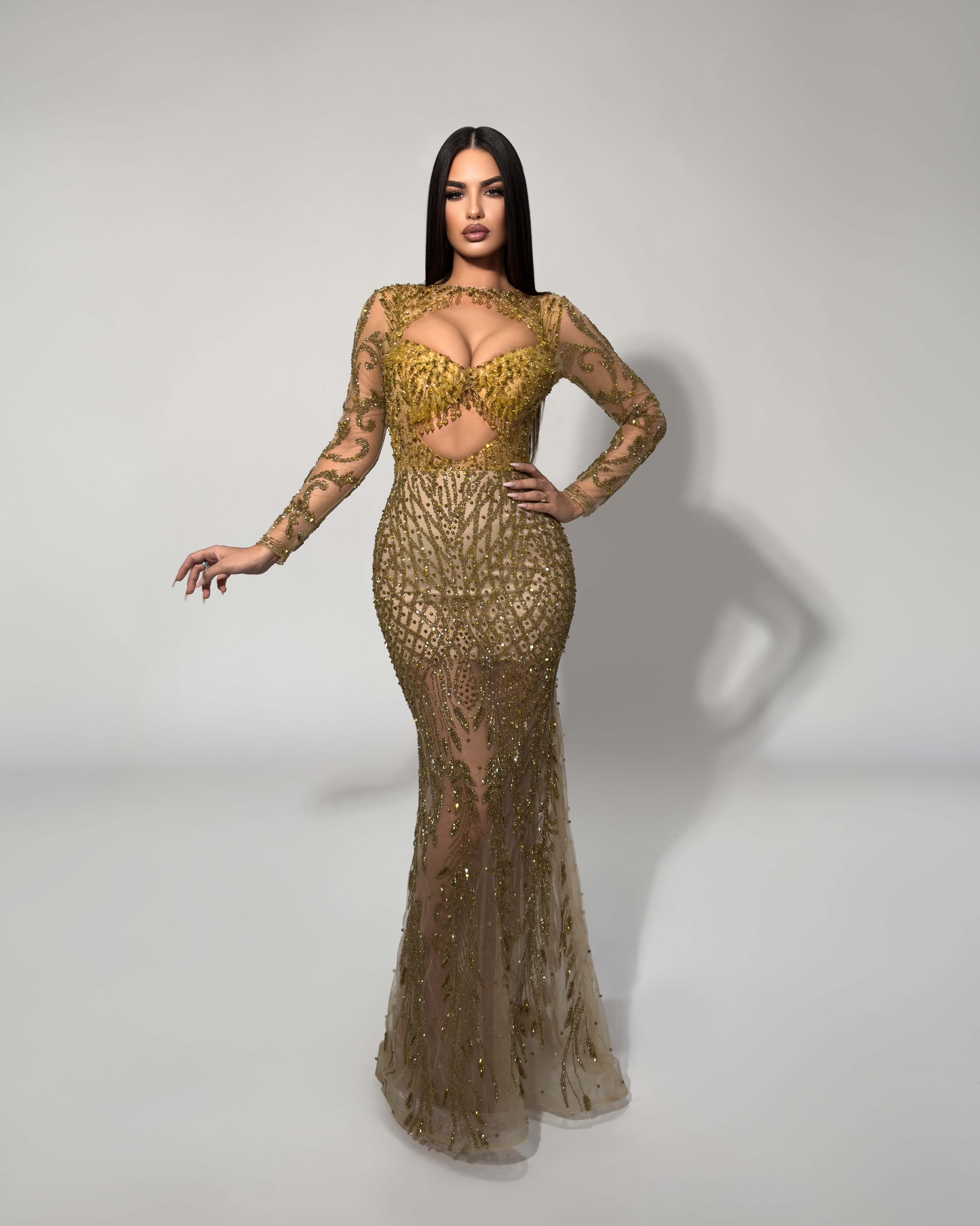 Golden Goddess Illusion Gown Golden Goddess Illusion Gown