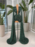 Emerald Enchantment Sequin Gown
