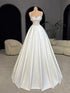 Ivory Lace Corset Wedding Ball Gown