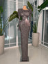 Titanium Swirl Sequin Gown