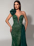 Emerald Rosette Gown