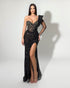 Midnight Glamour One-Shoulder Sequin Gown