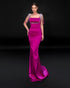 Fuchsia Royale Crystal Strap Gown