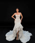 High-Low Ruffle Bridal Gown