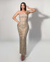 Gilded Rose One-Shoulder Gown