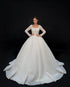 Illusion Sleeve Ball Gown