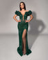 Emerald Opulence Beaded Gown