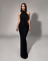 Noir Constellation Embellished Gown