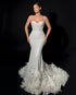 Majesty Feather-Embellished Gown