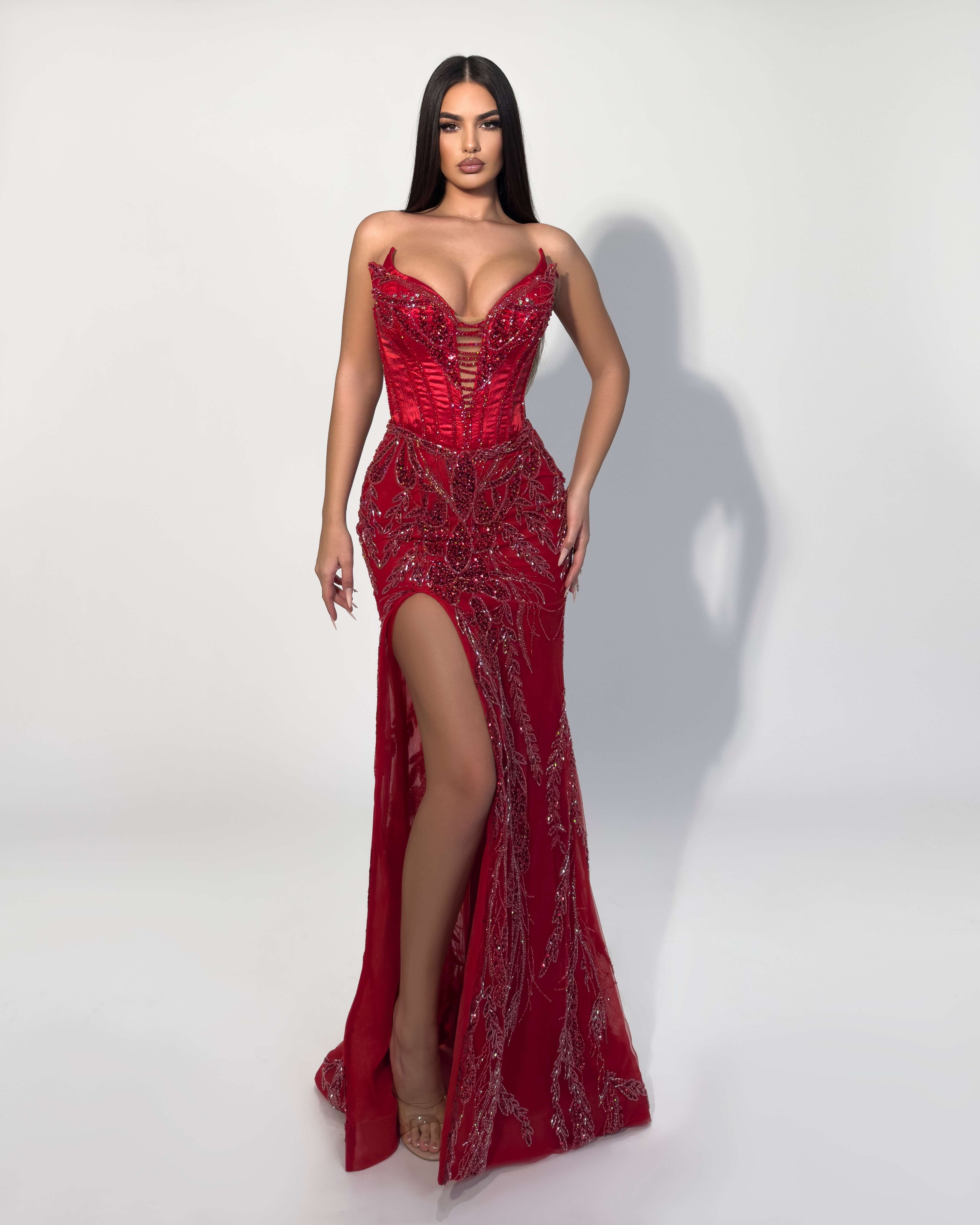 Crimson Passion Corset Gown Crimson Passion Corset Gown