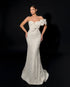 Romance Floral-Shoulder Mermaid Gown