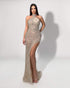 Starlight Halter Gown with Crystal Choker