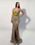 Olive Enchantment Crystal Gown