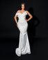 Grace Off-Shoulder Beaded Gown