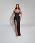 Black Crystal Corset Gown