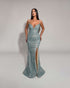 Ice Blue Sequin Gown