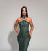 Emerald Halter Gown